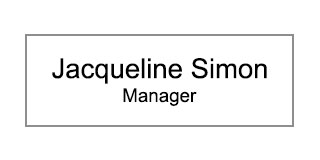 Stock Name Tag - Style F