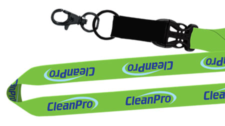 3/4 inch full color lanyards, Clean Pro.