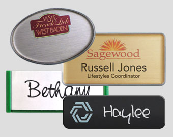 MAGNET Staff Company Name Badges Personalised care homes Office Shop logo 