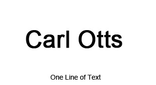 1 Line of Text