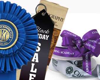 Specialty ribbons available on Personalized-Ribbons.com