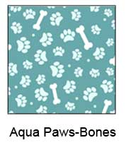 Aqua Pawprints background