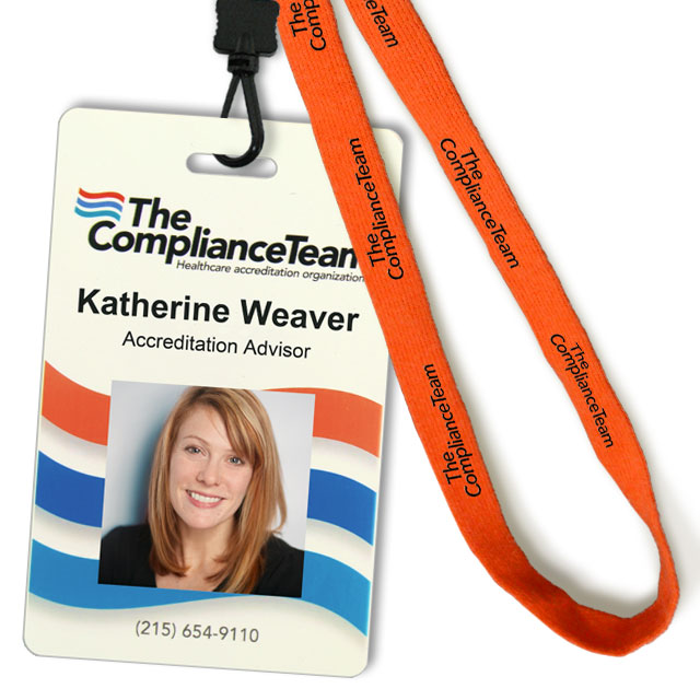 Photo ID Badges combined with classic cotton lanyards