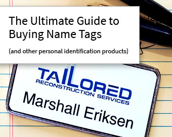 Selection Guide - Name Tags