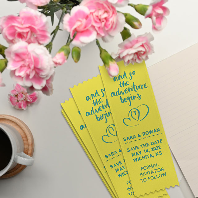 save the date customizable size, text, icon and logo