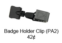Metal Badge Holder w/ Saddle 