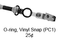 Plastic O-Ring w/ Vinyl Snap Bulldog Clip