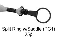 Plastic Split Ring w/ Saddle