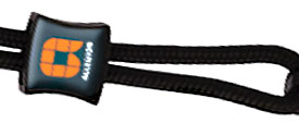 Personalized square locking slider on power cord lanyards
