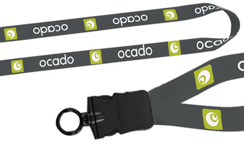 3/4 inch full color lanyard with a snap buckle finish.