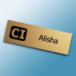 Laser Engraved Plastic name tags are perfect for branding with your logo for networking