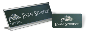 Laser engraved name tags and name plates