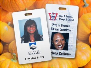 Photo ID badges used for autumn education and other school needs.