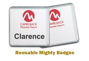 reusable name badges