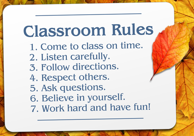 Classroom signs
