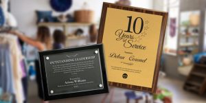 Create award plaques to help employees feel like they are making a difference.