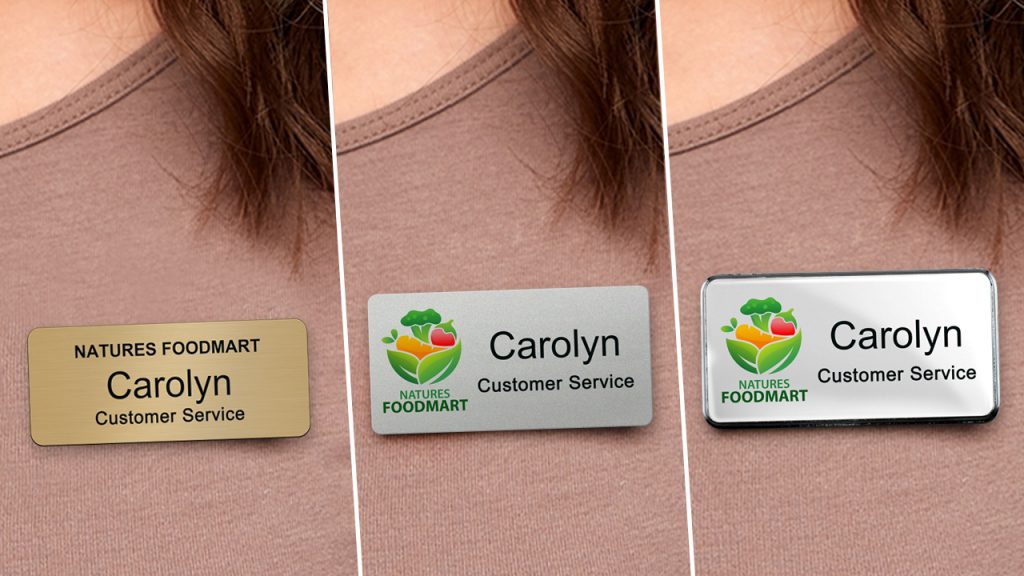Engraved and logo name tags will help any business in building relationship with their customers by quickly identifying all staff.