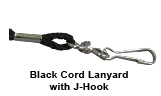 Black Lanyard (Cord with J-Hook)