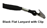 Black Lanyard (Flat with Clip)