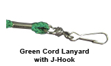 Green Lanyard (Cord with J-Hook)