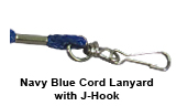 Navy Blue Lanyard (Cord with J-Hook)