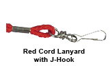 Red Lanyard (Cord with J-Hook) 
