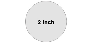 2-inch circle