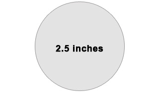 2.5-inch circle
