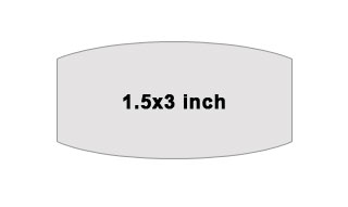 Medium - 1.5x3 inches (R04)