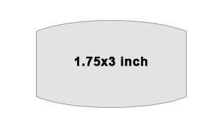 Large - 1.75x3 inches (R04)