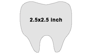 2.5x2.5 tooth