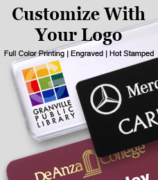 logo name tags and name badges are great for corporate and company branding