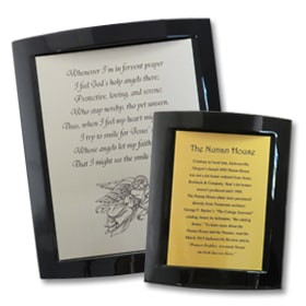 use a quality custom plaque for wall decor in an office or home