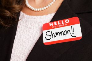 Maintaining a professional image with name tags and badges.