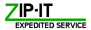 Zip-It expedited service logo from Name Tag, Inc.