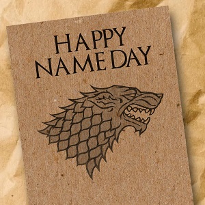 Westeros nameday card