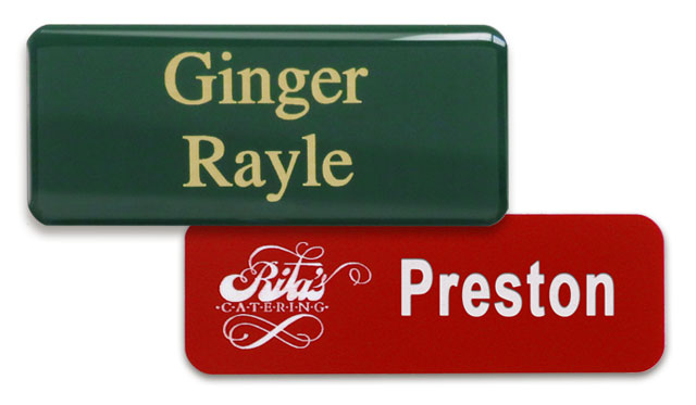Examples of name tags
