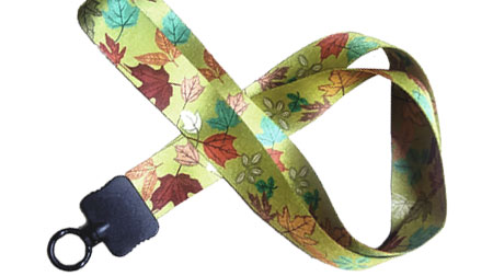 1 inch full color lanyards, autumn leaves.
