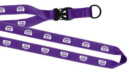 1/2 inch polyester lanyards, Jeep.