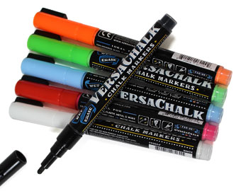 Erasable Chalk Marker for Reusable Badges