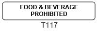 Food & Beverage Prohibited