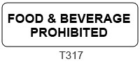 Food & Beverage Prohibited